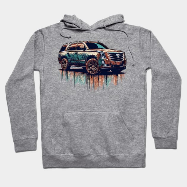 Cadillac Escalade Hoodie by Vehicles-Art